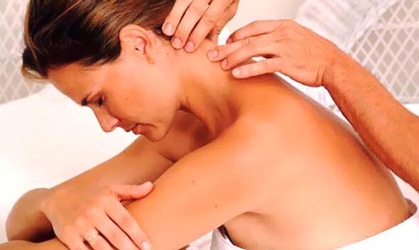 Treatment of osteochondrosis massage of the cervical-high zone